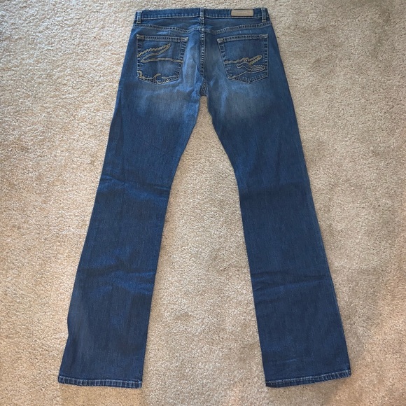 🌚FINAL🌚 LACOSTE Signature Croc Dark Wash Jeans - Picture 6 of 9